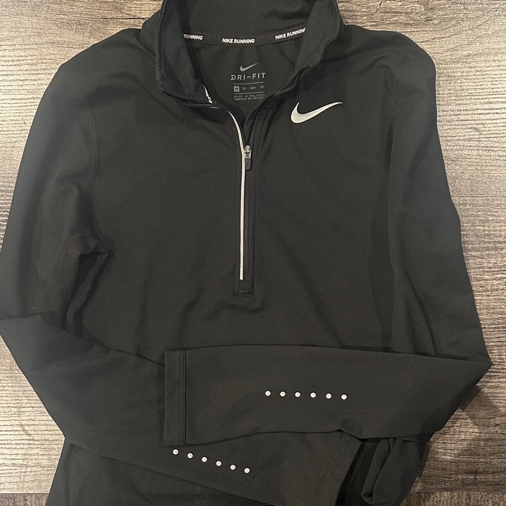 Nike Black Half-Zip Dri-FIT Top